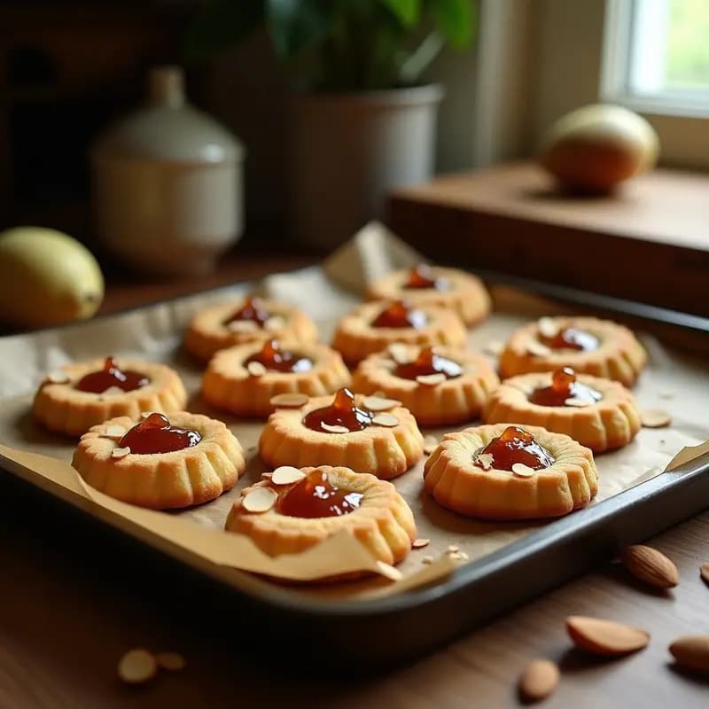 Galletas de Harina de Almendra y Marmelada de Higos: Postre Argentino Sin Gluten