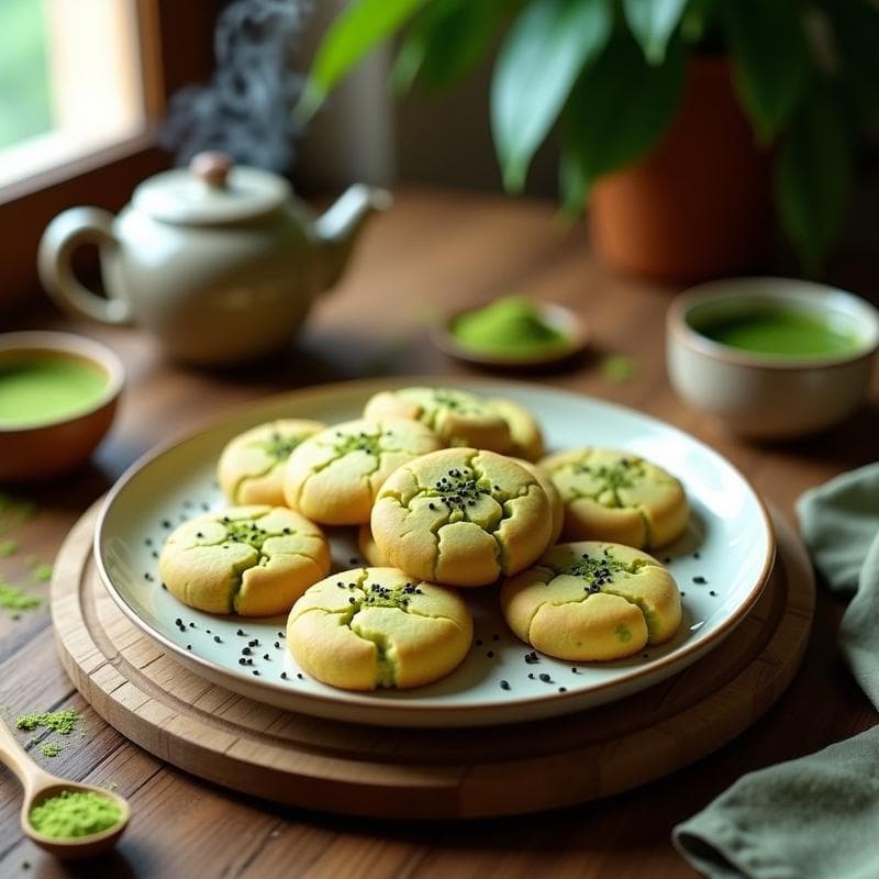 Galletas de Harina de Almendra y Matcha: Receta Sin Gluten y Bajas en Calorías