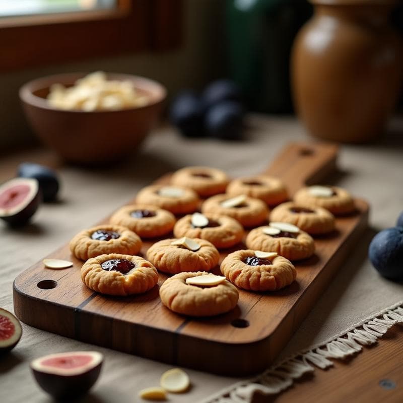 Galletas de Almendra y Mermelada de Higo: Postre Keto Sin Azúcar y Crujiente