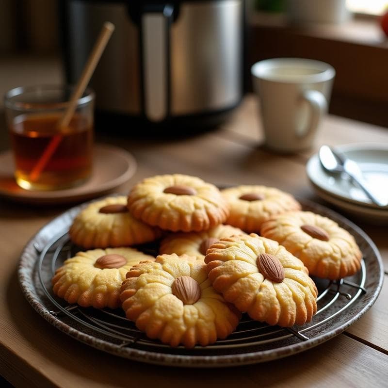 Galletas de Almendra y Miel con Especias de Cardamomo: Receta Sin Harina en Airfryer