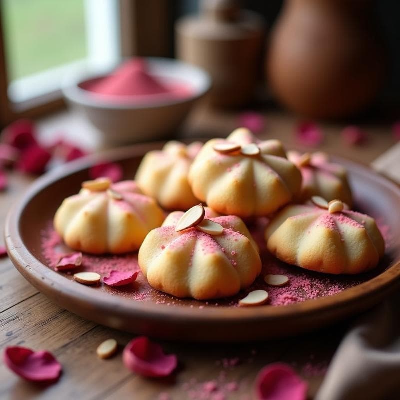 Galletas de Harina de Almendra y Polvo de Rosas: Postre Sin Gluten y Aromático en 12 Minutos