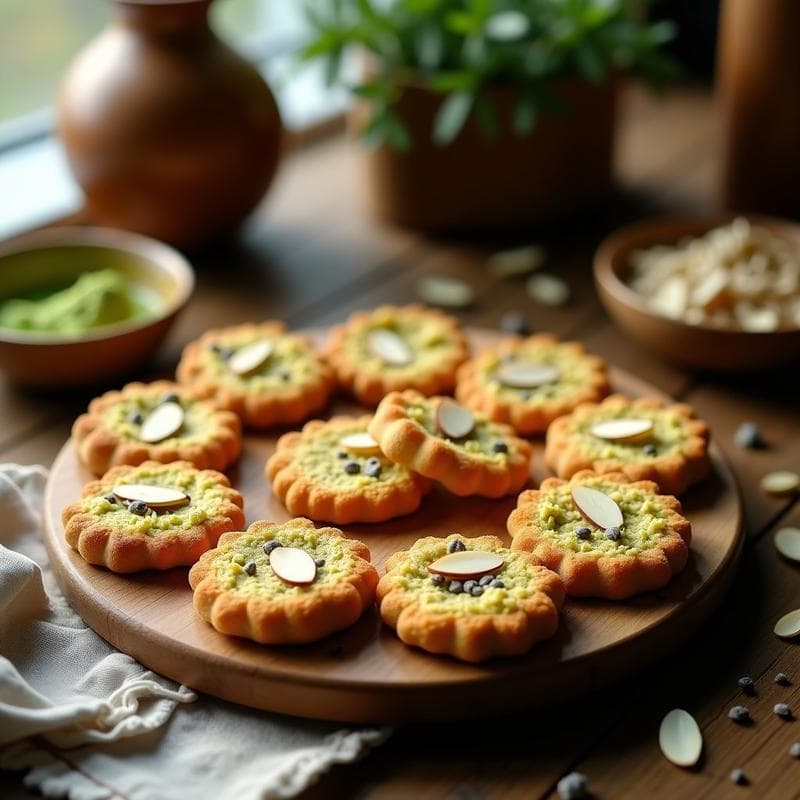 Galletas de Harina de Altramuz y Matcha: Receta Sin Gluten y Alta en Hierro en Airfryer