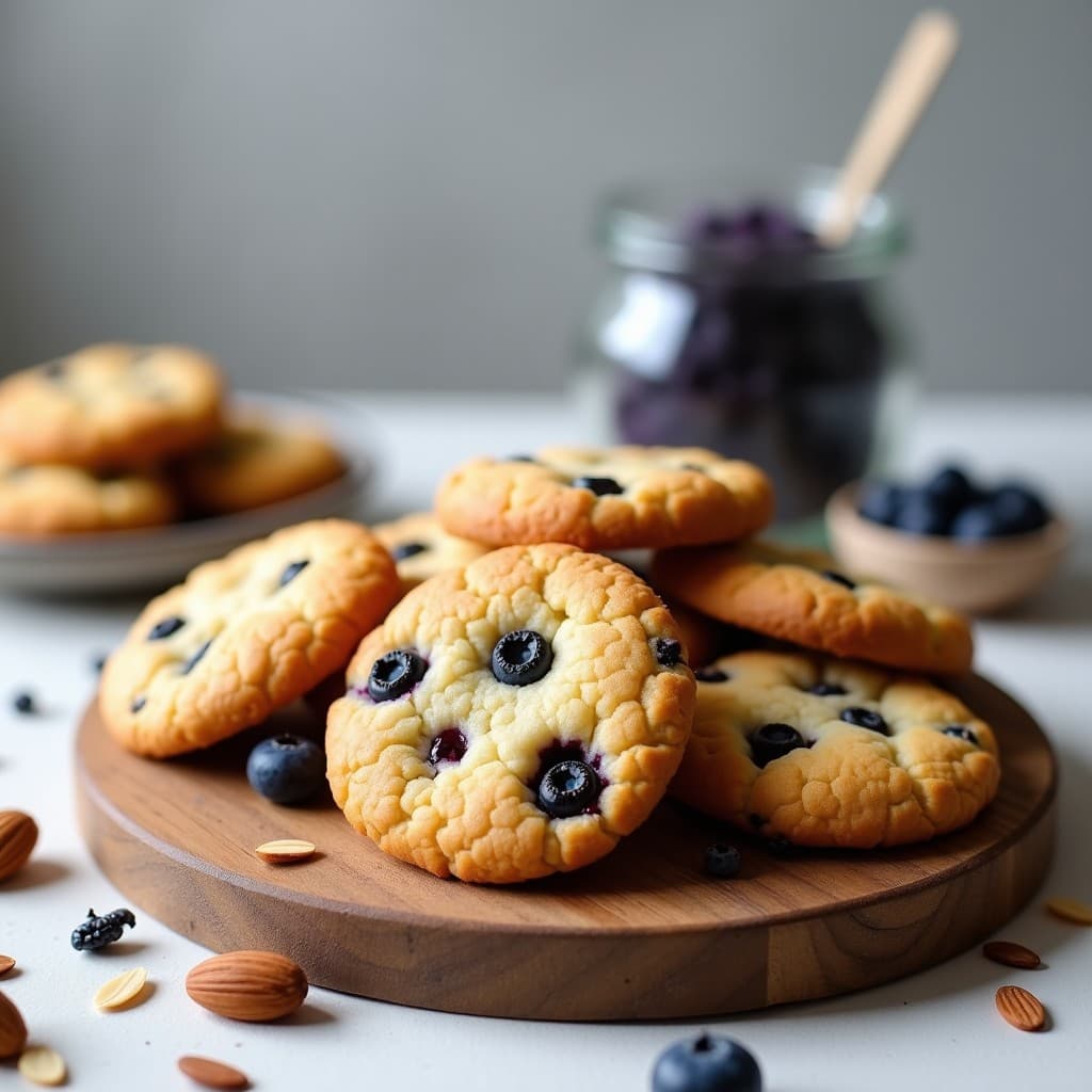 Galletas de Harina de Arroz Salvaje y Arándanos Liofilizados: Snack Sin Gluten para Tupper