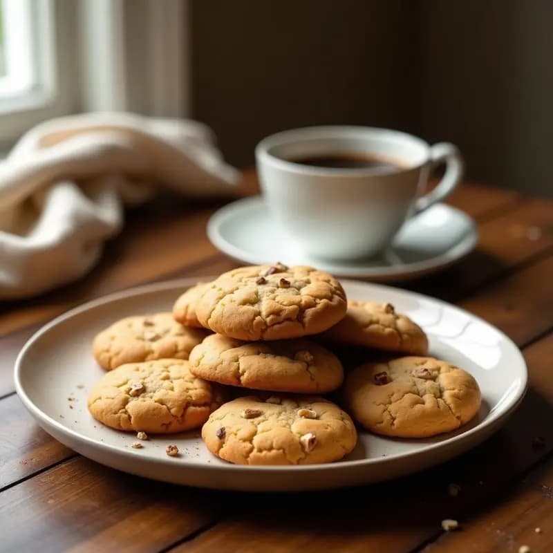 Galletas de Café y Nueces con Esencia de Vainilla: Postre Keto con Toque Francés