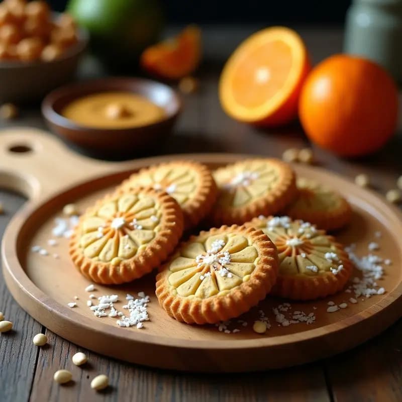 Galletas de Semillas de Calabaza y Tahini con Esencia de Naranja: Snack Crudivegano Sin Horno