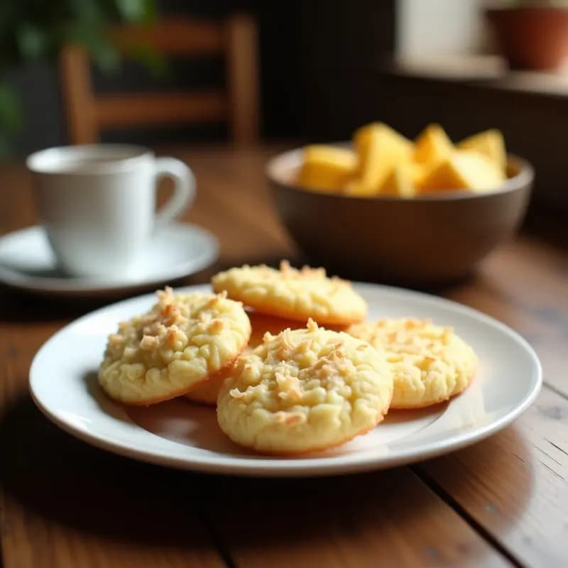 Galletas de Claras de Huevo y Coco Rallado: Snack Keto Crujiente y Sin Azúcar