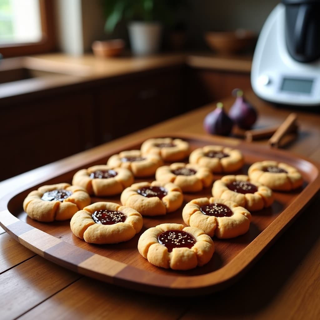 Galletas de Harina de Garbanzo y Mermelada de Higo: Postre Sin Gluten en Thermomix