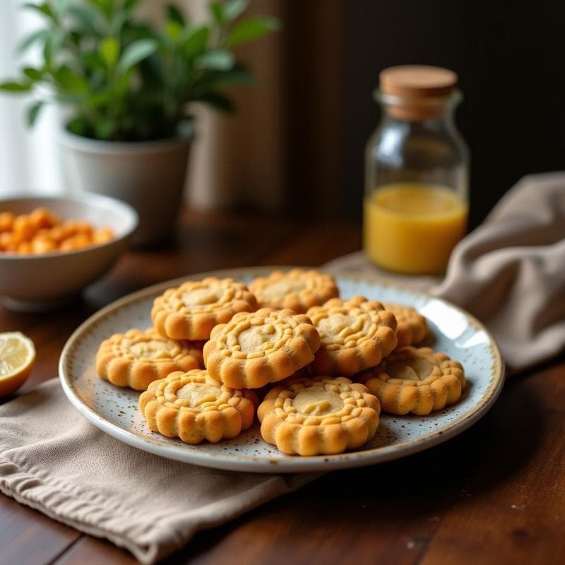 Galletas de Harina de Garbanzo y Miel de Dátil: Snack Mediterráneo Sin Harina de Trigo