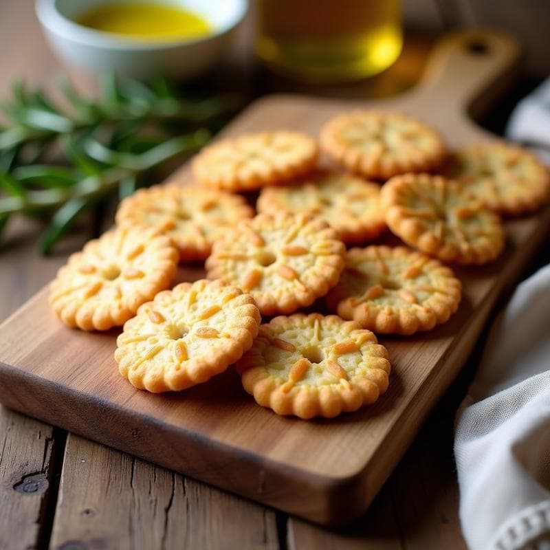 Galletas de Harina de Garbanzo y Romeros: Aperitivo Crujiente Sin Gluten en 15 Minutos