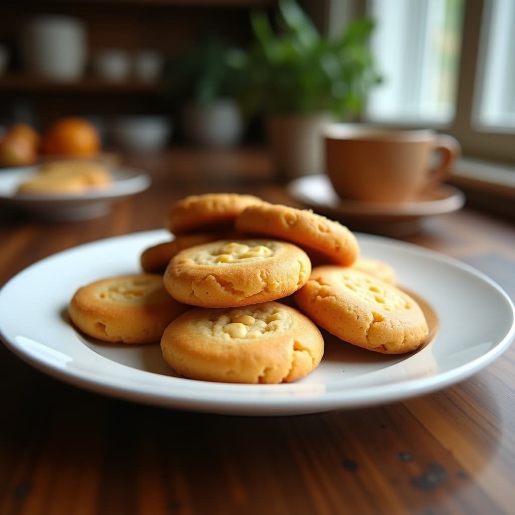 Galletas de Harina de Garbanzo y Tahini: Desayuno Mediterráneo Sin Gluten y Keto