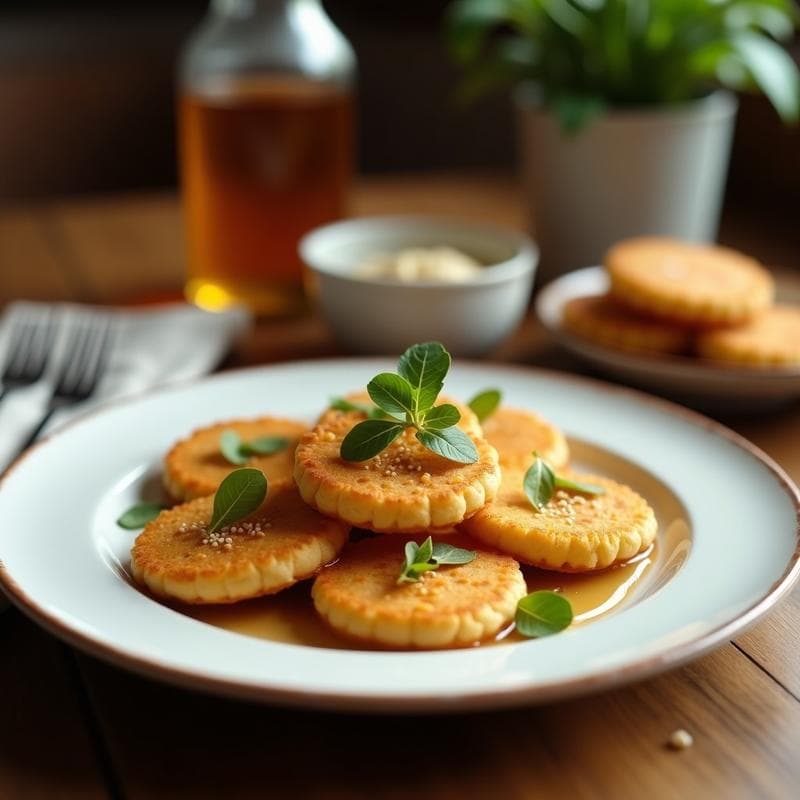 Galletas de Harina de Garbanzo y Tahini con Miel de Dátiles: Postre Mediterráneo Sin Harina