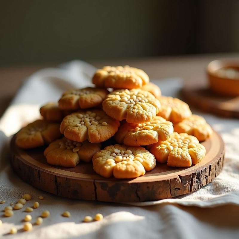 Galletas de Garbanzo y Tahini con Semillas de Sésamo: Snack Vegano y Crujiente en 15 Minutos