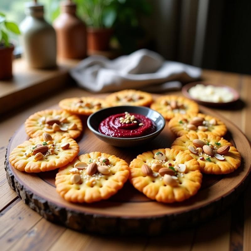 Galletas de Harina de Guisante y Ajo Negro: Aperitivo Crujiente Keto y Sin Harina