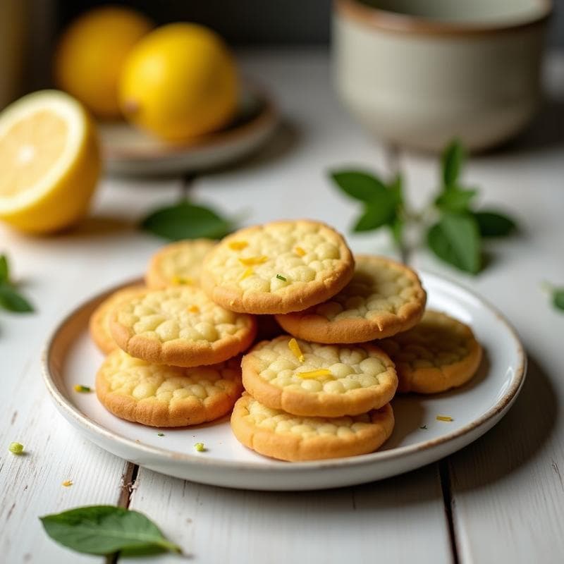 Galletas de Harina de Guisante y Limón: Snack Crujiente Sin Gluten y Alto en Proteína