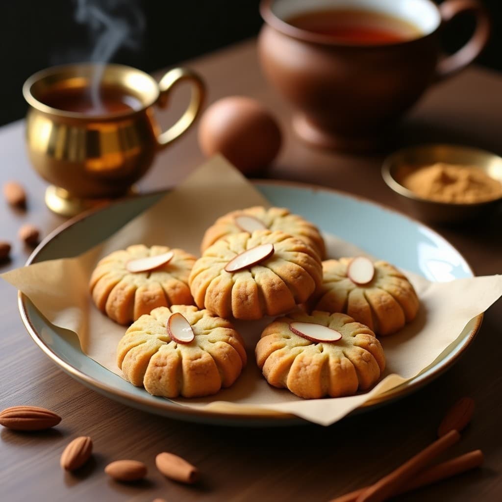 Galletas de Harina de Almendra y Cardamomo: Snack Sin Gluten con Toque Indio