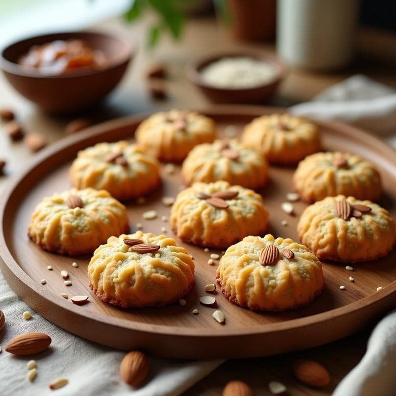 Galletas de Harina de Almendra y Pasta de Dátiles: Postre Sin Azúcar y Sin Harina para Niños