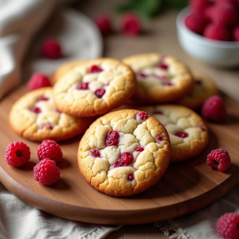 Galletas de harina de almendra y frambuesas liofilizadas: Receta keto sin azúcar en 15 minutos