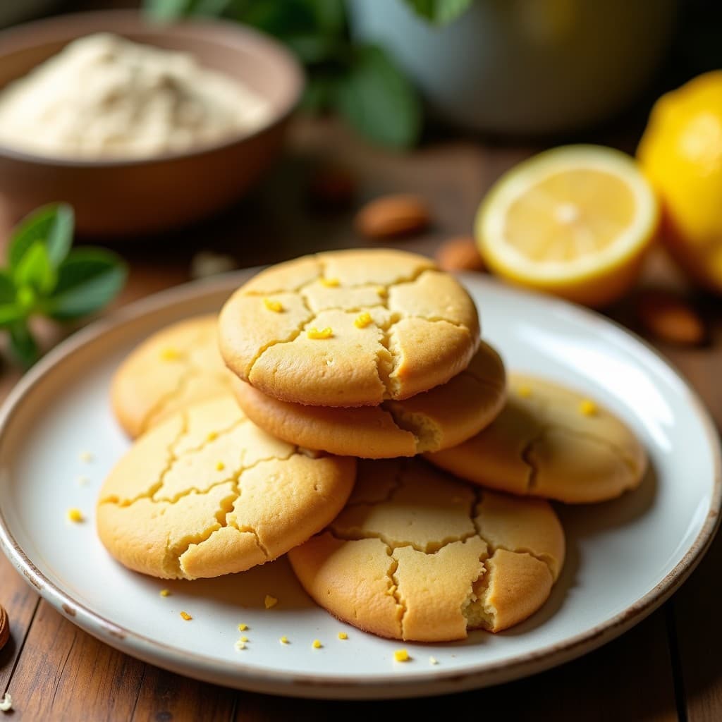 Galletas de Harina de Almendra y Zest de Limón: Desayuno Keto Sin Gluten en 20 Minutos