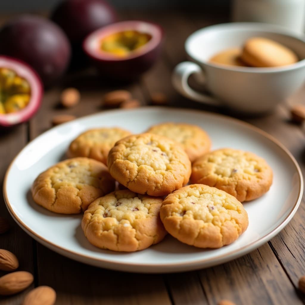 Galletas de Harina de Almendra y Maracuyá: Postre Brasileño Sin Azúcar y Crujiente