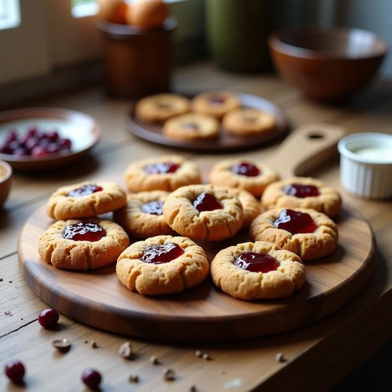Galletas de Harina de Almendra y Mermelada de Arándanos: Postre Sin Gluten y Keto en 15 Minutos
