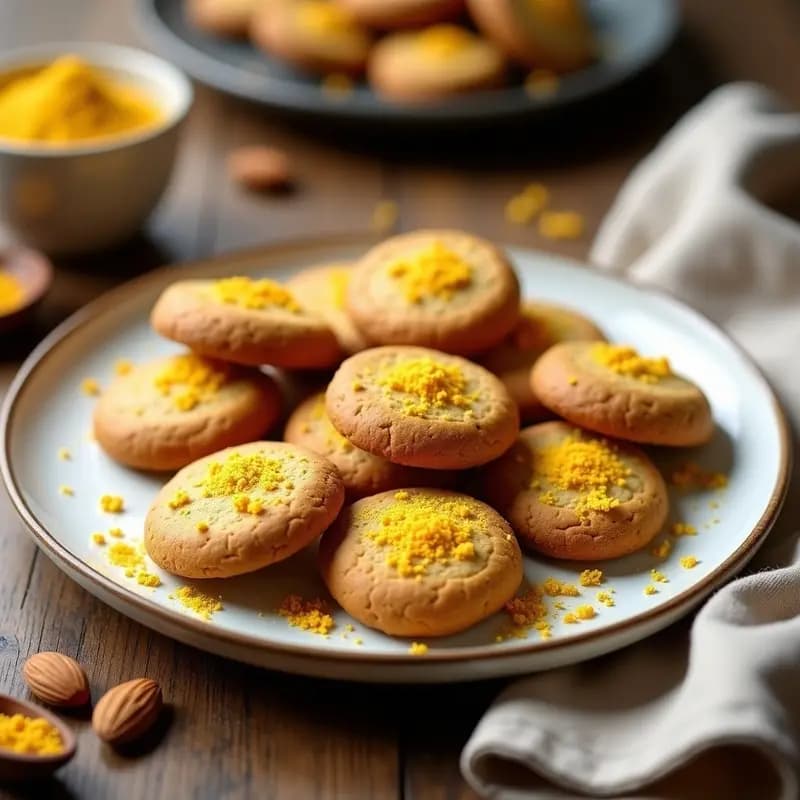 Galletas de Harina de Almendra y Polen de Abeja: Snack Energético y Sin Azúcar