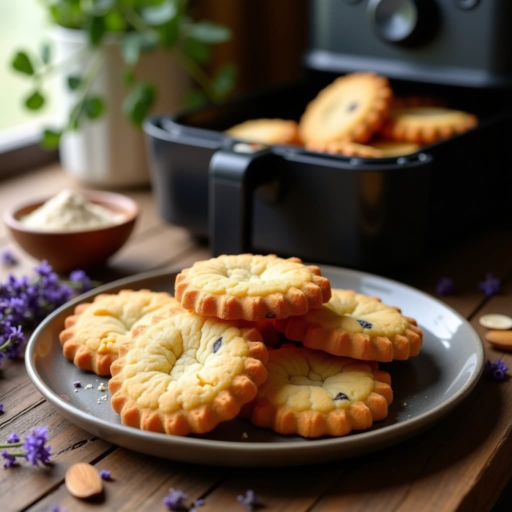 Galletas de Harina de Almendras y Lavanda: Postre Provenzal Sin Gluten en Airfryer