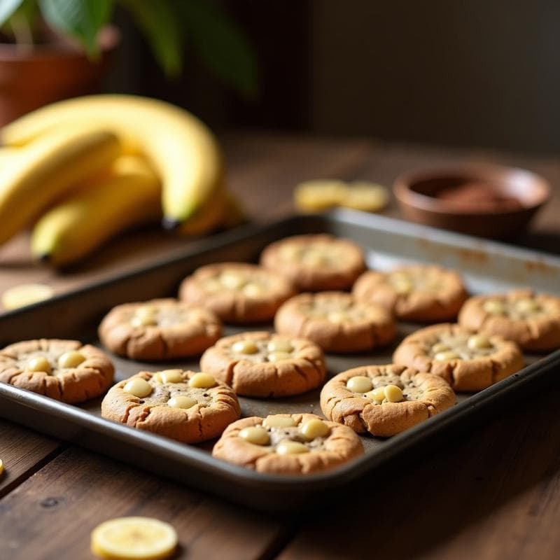 Galletas de Harina de Banana y Cacao: Snack Vegano y Sin Gluten para Niños