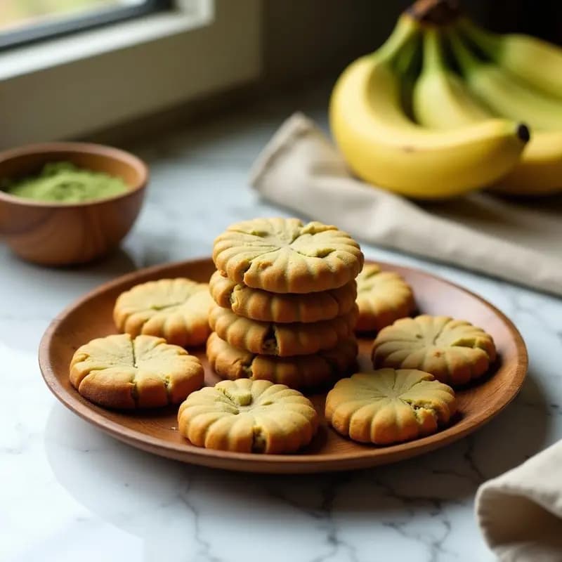 Galletas de Harina de Banano Verde y Semillas de Moringa: Snack Superfood Sin Gluten