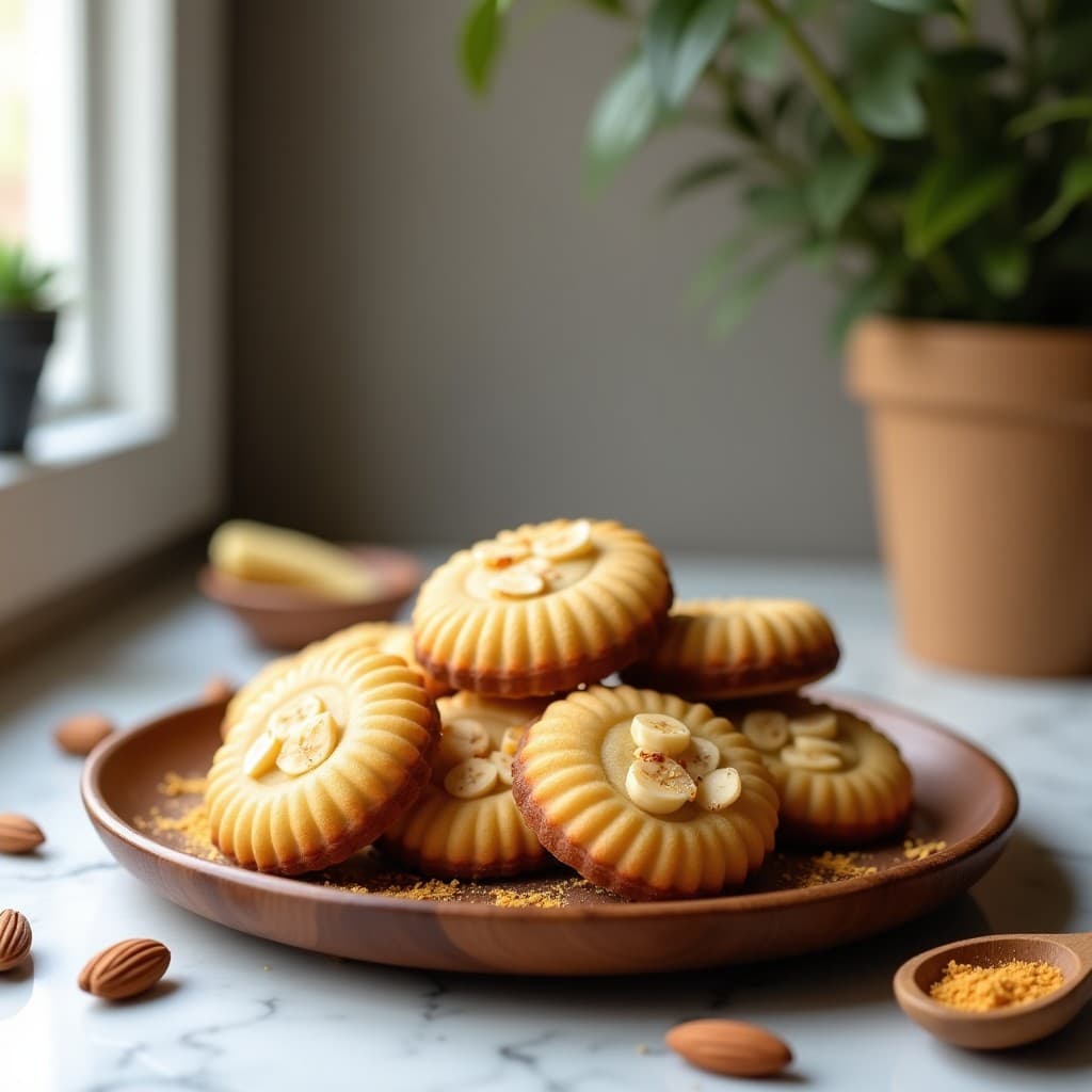 Galletas de Harina de Banano y Nuez Moscada: Desayuno Keto y Sin Harina