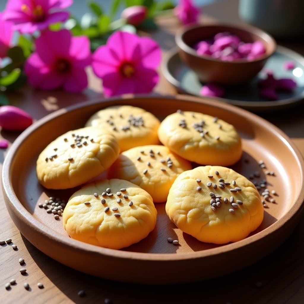 Galletas de Harina de Buganvilla y Semillas de Chía: Snack Vegano y Antioxidadte