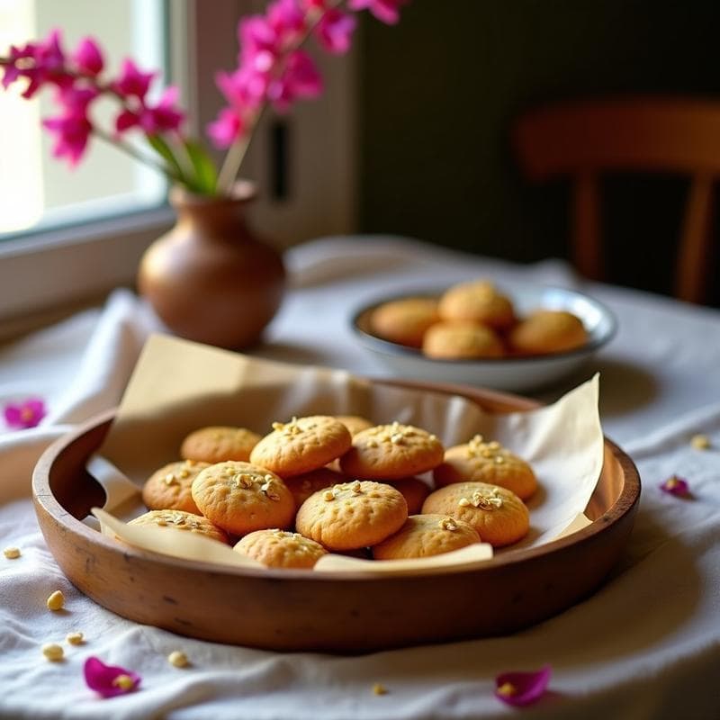 Galletas de Harina de Buganvilla y Miel de Agave: Snack Sin Gluten y Floral en 25 Minutos