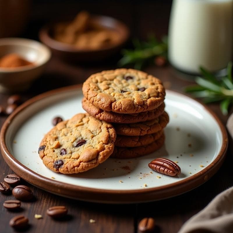 Galletas de harina de café y nueces: desayuno keto sin harina y energético