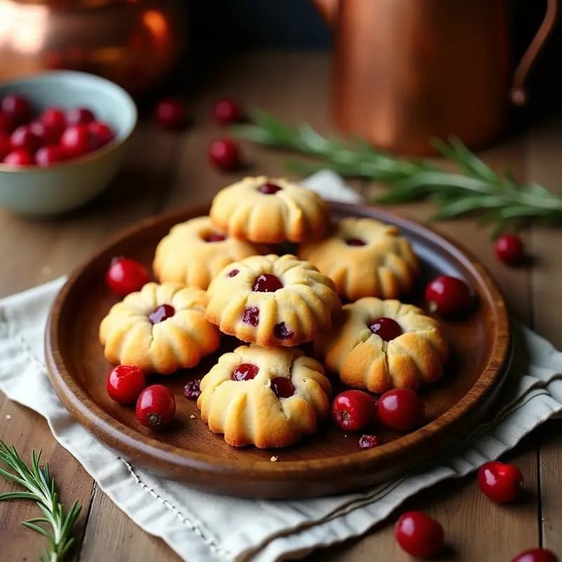 Galletas de Harina de Castaña y Arándanos: Postre Francés Keto con Toque Ácido-Dulce