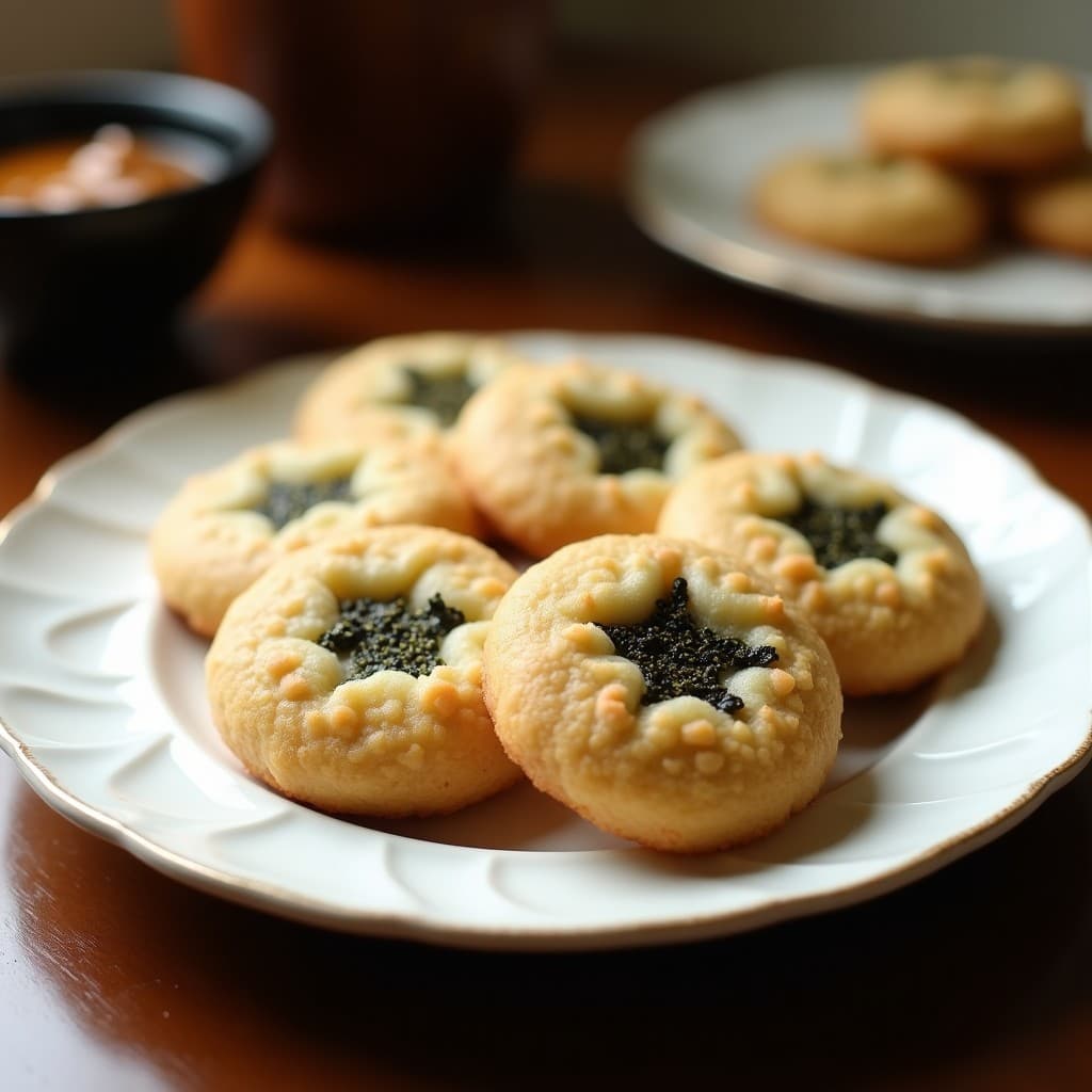 Galletas de Harina de Coco y Algas Nori: Snack Japonés Salado y Crujiente