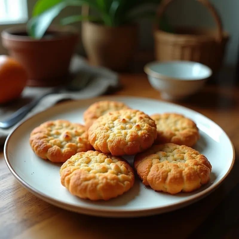 Galletas de Harina de Coco y Polvo de Baobab: Snack Africano Sin Azúcar