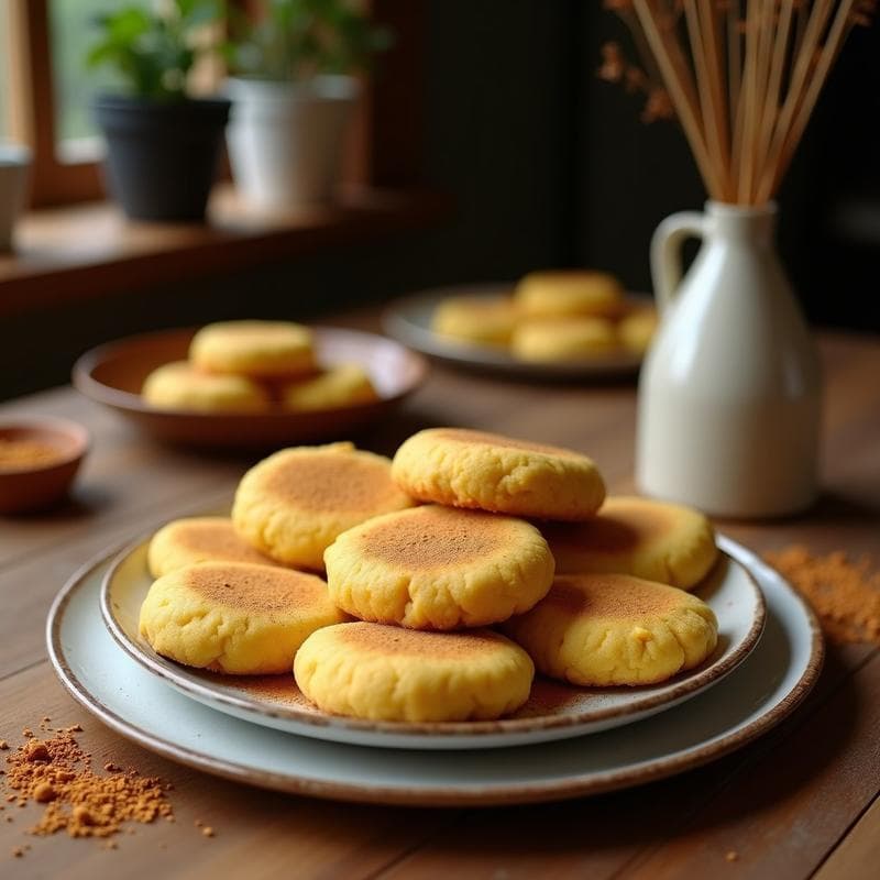 Galletas de Harina de Coco y Puré de Garbanzo con Especias de Ras el Hanout: Snack Marroquí Crujiente