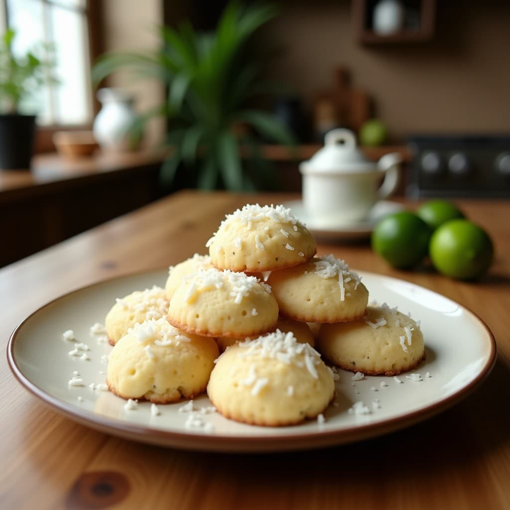 Galletas de Harina de Coco y Lima: Snack Australiano Sin Gluten y Crujiente