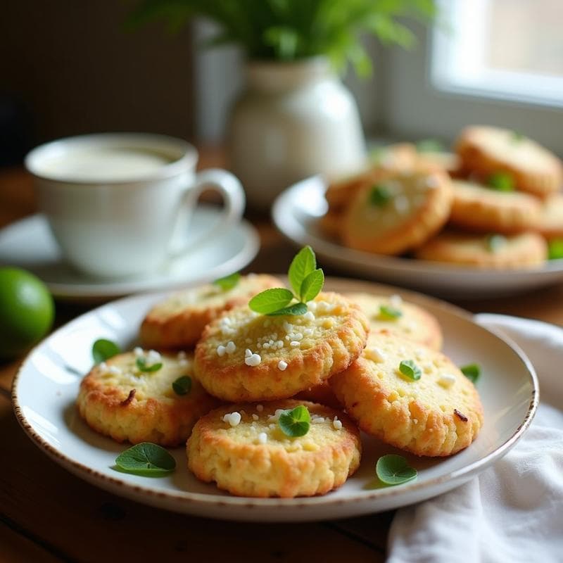 Galletas de Harina de Coco y Lima: Receta Keto Sin Azúcar y con Toque Cítrico en Airfryer