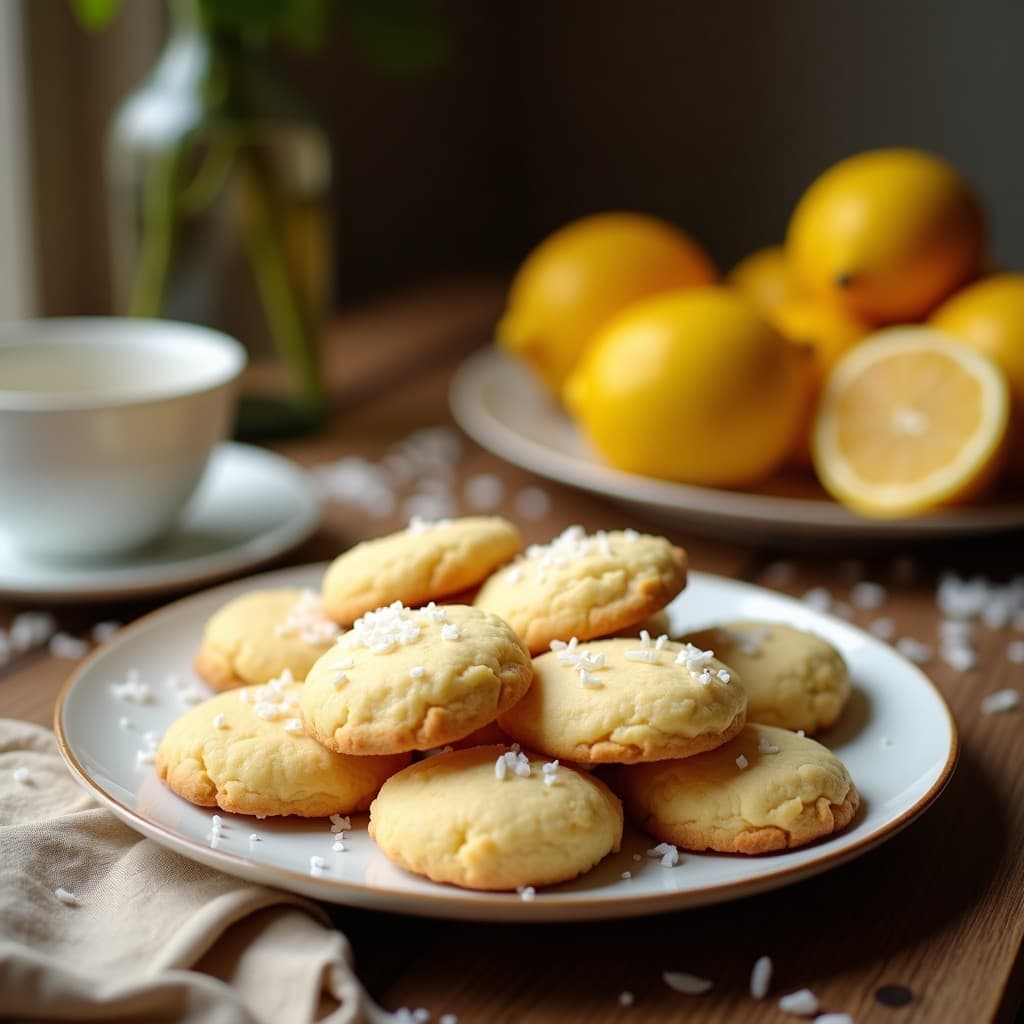 Galletas de Harina de Coco y Limón: Snack Sin Gluten y Bajo en Carbohidratos