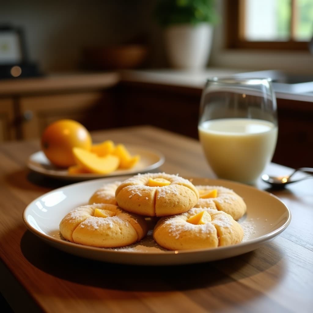 Galletas de Harina de Coco y Mango Deshidratado: Postre Sin Gluten y Tropical