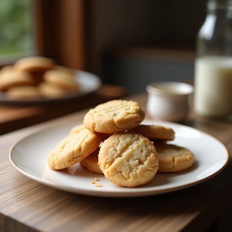 Galletas de Harina de Coco y Mantequilla de Almendras: Snack Sin Azúcar con Toque a Vainilla