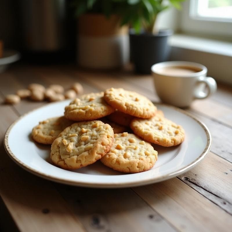 Galletas de Harina de Coco y Mantequilla de Maní: Snack Sin Gluten y Sin Lactosa para Niños