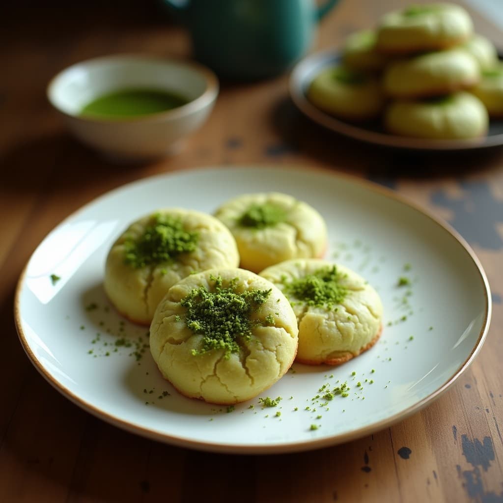 Galletas de Harina de Coco y Matcha: Postre Sin Azúcar y Rico en Antioxidantes