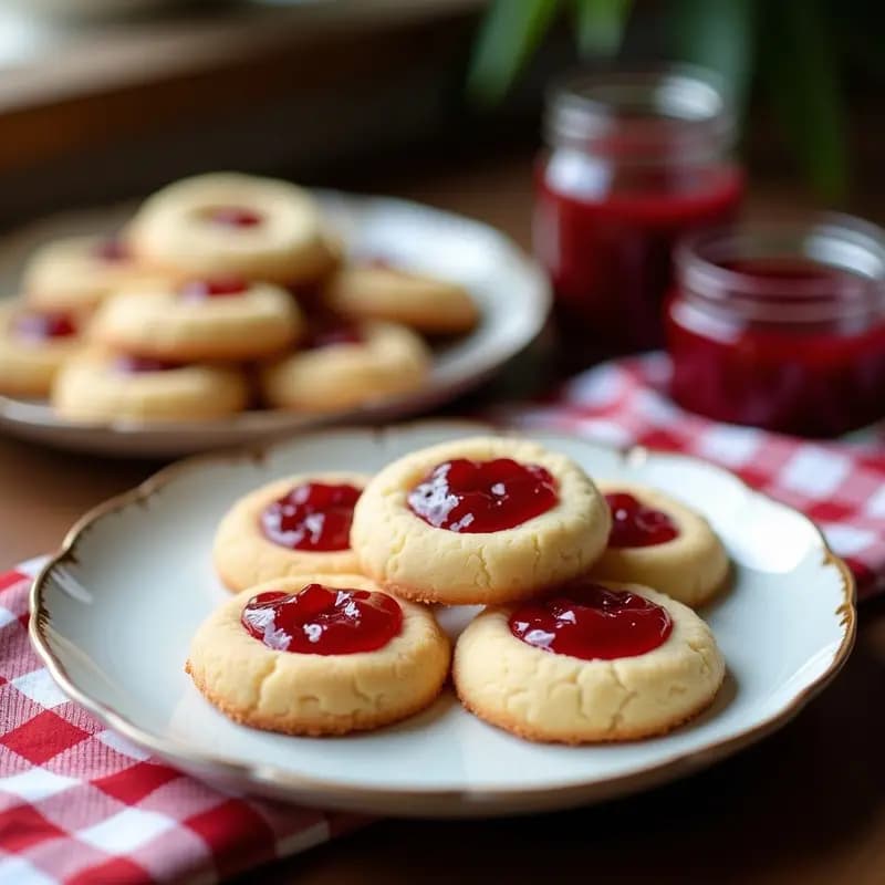 Galletas de Harina de Cocos y Mermelada de Frambuesa: Postre Sin Azúcar en Thermomix