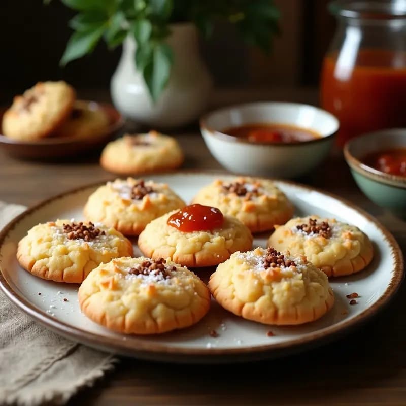 Galletas de Harina de Coco y Mermelada de Tamarindo: Snack Tamil Sin Gluten