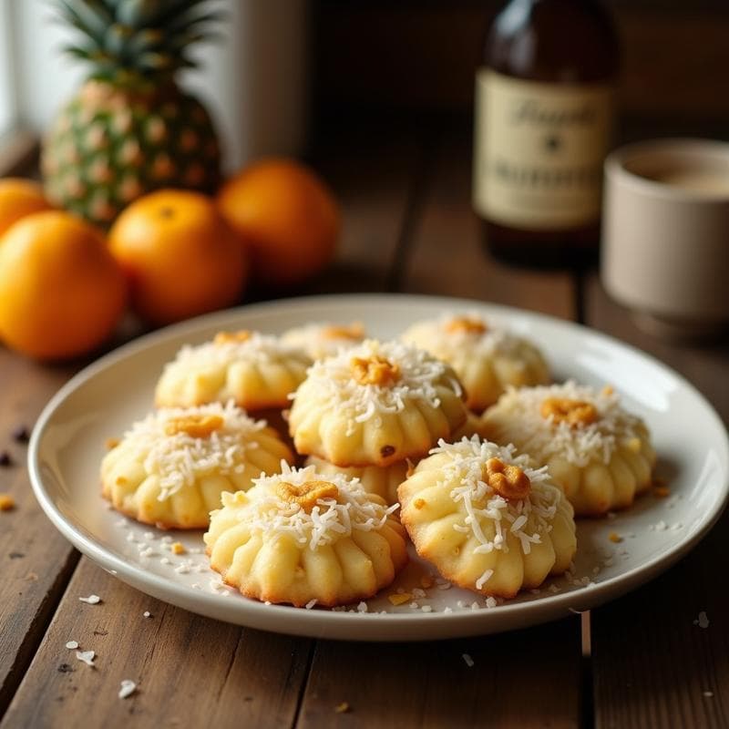 Galletas de Harina de Coco y Trozos de Piña Deshidratada: Snack Vegano y Sin Gluten en Airfryer