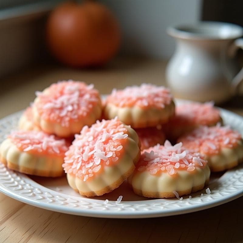 Galletas de Harina de Coco y Pomelo Rosa: Postre Keto Sin Azúcar con 4 Ingredientes