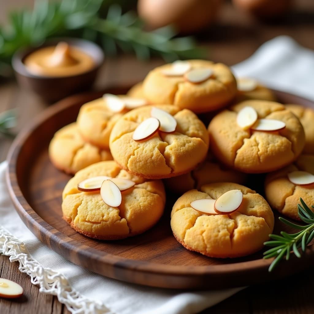 Galletas de Harina de Garbanzo y Mantequilla de Almendras: Desayuno Sin Gluten y Sin Lácteos