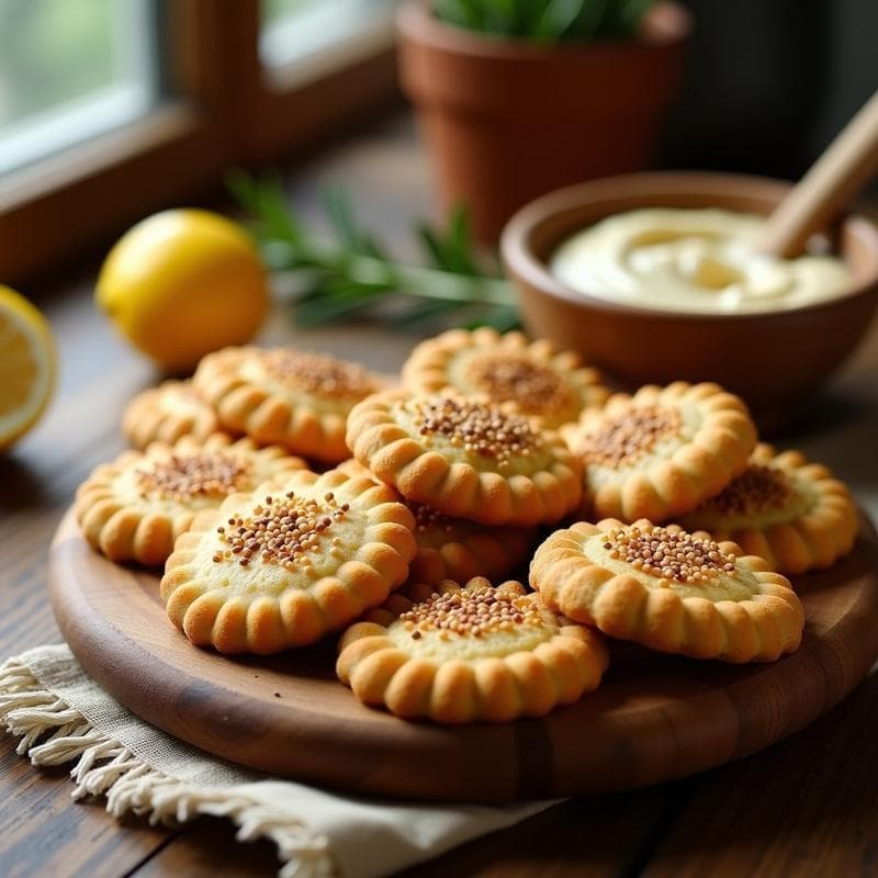 Galletas de Harina de Garbanzo y Tahini: Snack Saludable Sin Azúcar y Crujiente