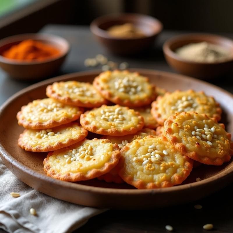 Galletas de Harina de Guisante y Ajonjolí: Snack Crujiente Sin Horno y Vegano